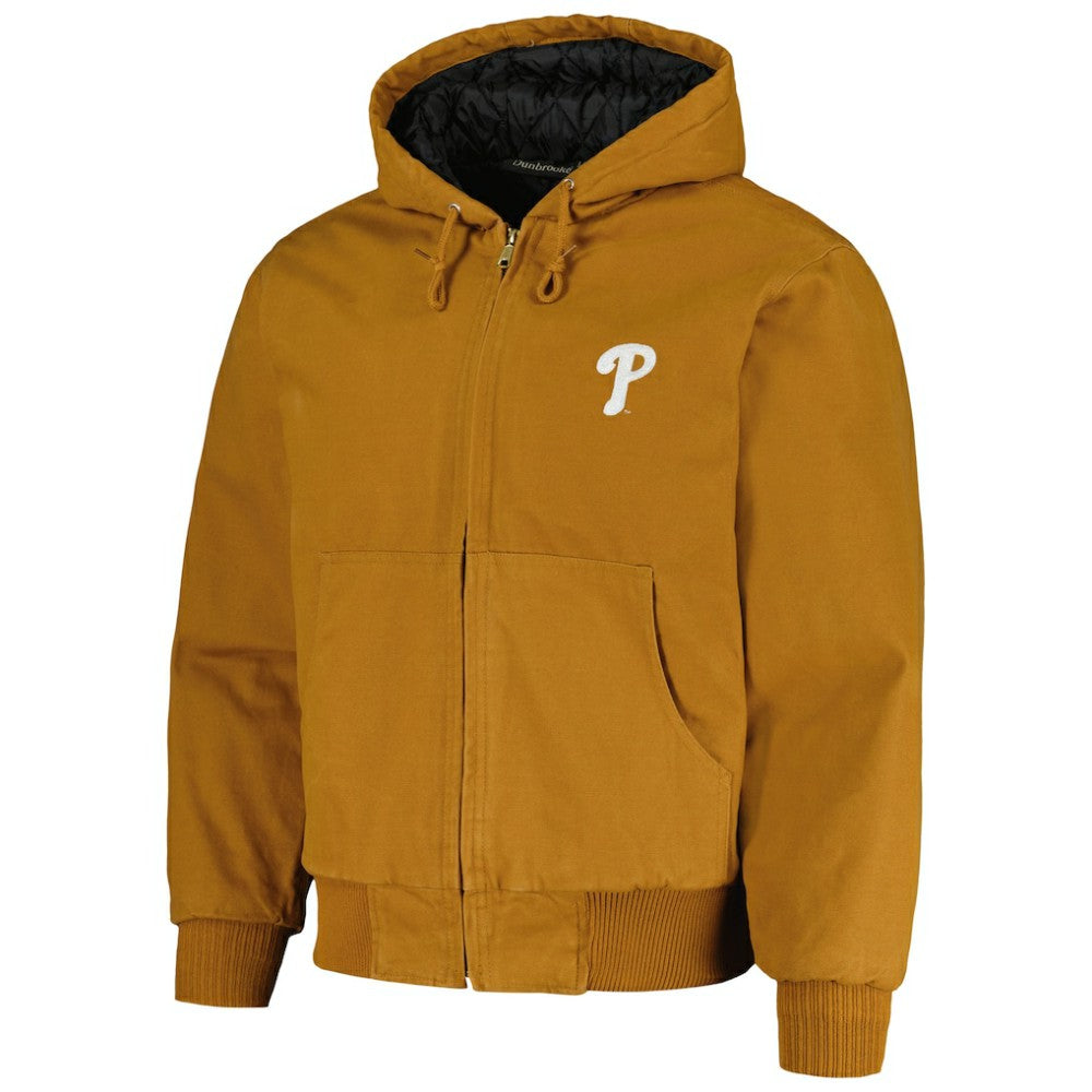 Philadelphia Phillies Dunbrooke Dakota Work Full-Zip Hoodie Jacket - Brown Jackets