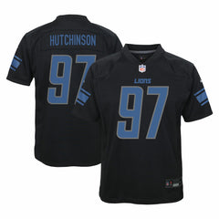 Aidan Hutchinson Detroit Lions Youth Game Jersey - Black Jerseys