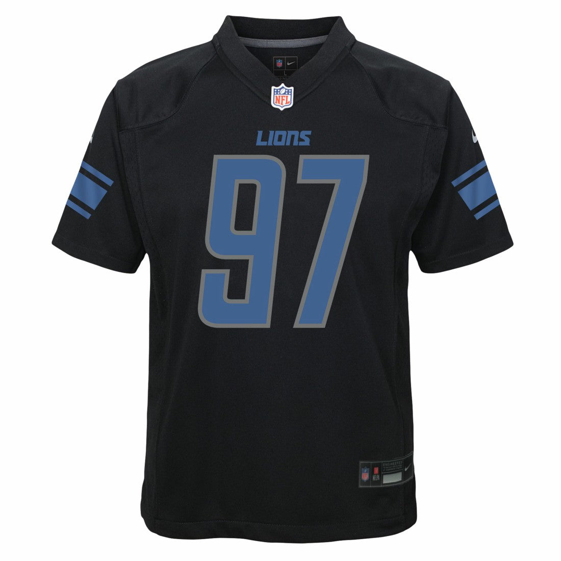 Aidan Hutchinson Detroit Lions Youth Game Jersey - Black Jerseys