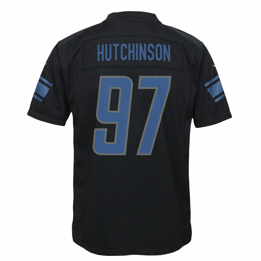 Aidan Hutchinson Detroit Lions Youth Game Jersey - Black Jerseys
