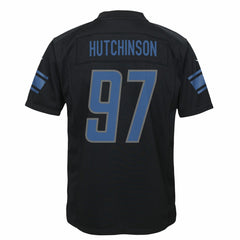 Aidan Hutchinson Detroit Lions Youth Game Jersey - Black Jerseys