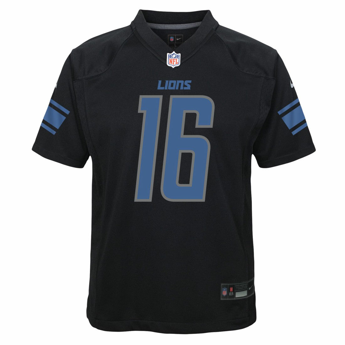 Jared Goff Detroit Lions Youth Game Jersey - Black Jerseys