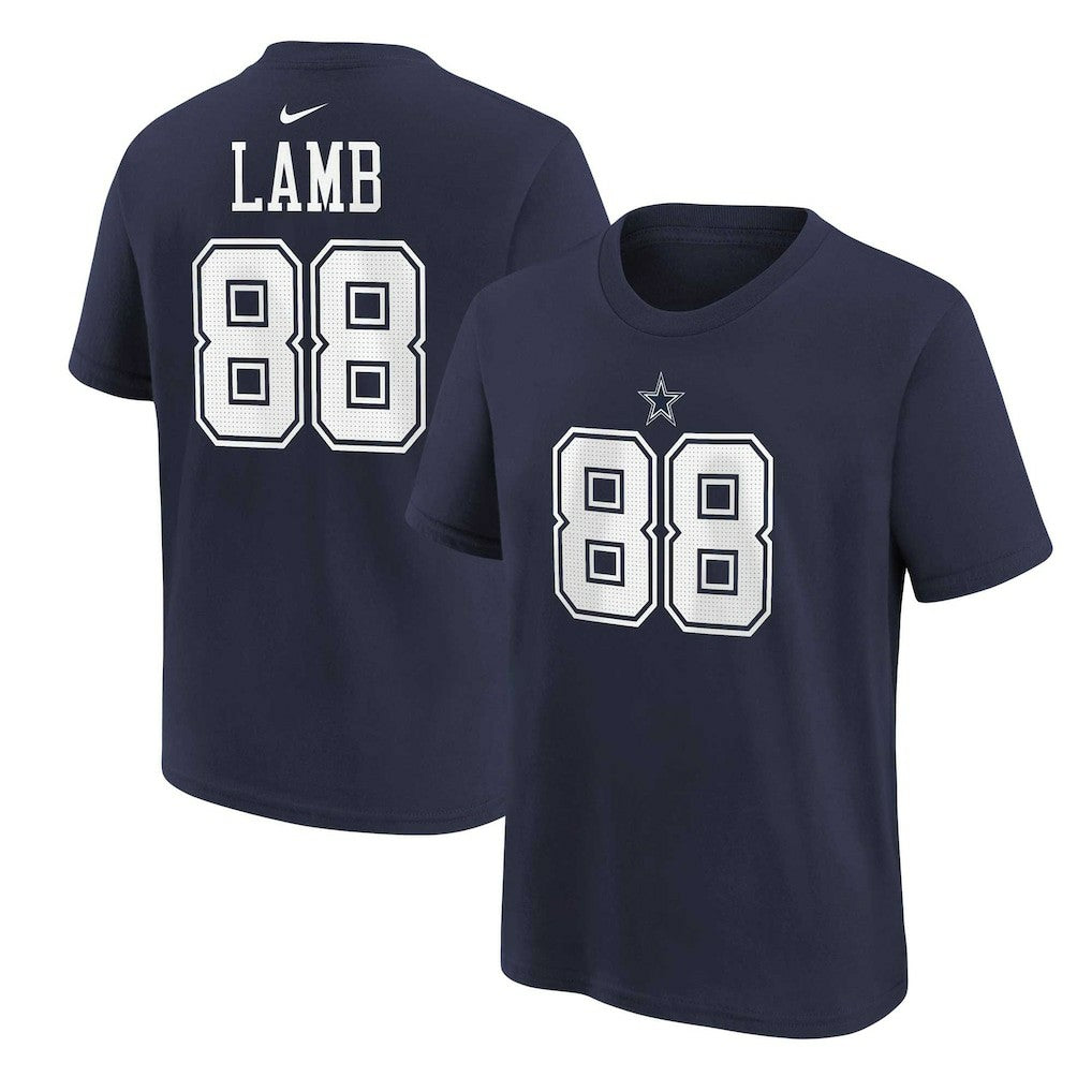 CeeDee Lamb Dallas Cowboys Preschool Player Name & Number T-Shirt - Navy T-shirts