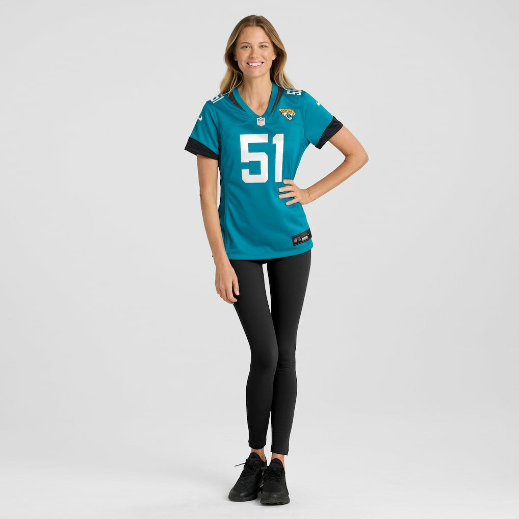 Ventrell Miller Jacksonville Jaguars Women's Game Jersey - Teal Jerseys