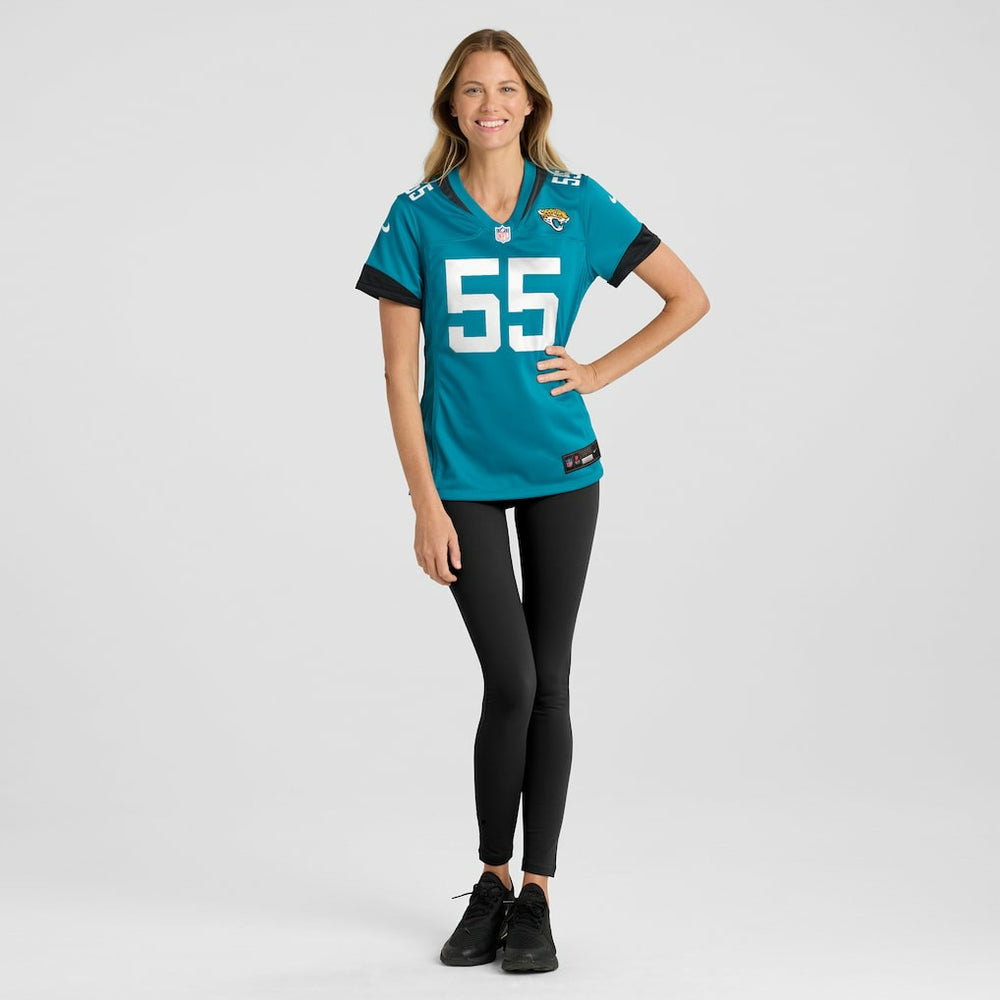 Dequan Jackson Jacksonville Jaguars Women's Game Jersey - Teal Jerseys