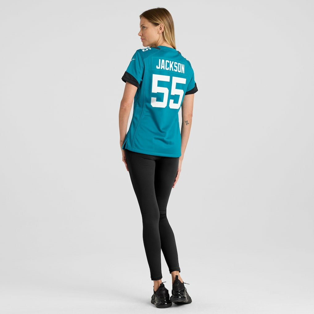 Dequan Jackson Jacksonville Jaguars Women's Game Jersey - Teal Jerseys