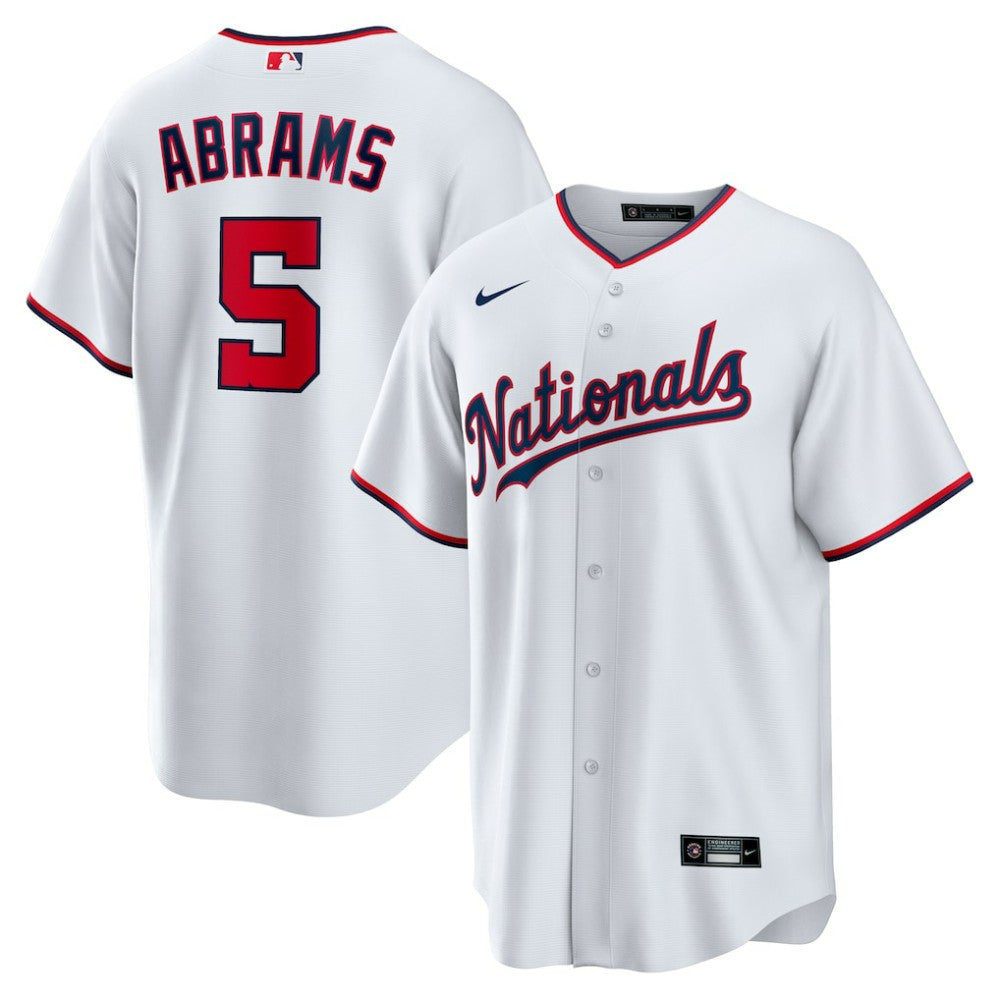 CJ Abrams Washington Nationals Nike Youth Home Replica Player Jersey - White Jerseys