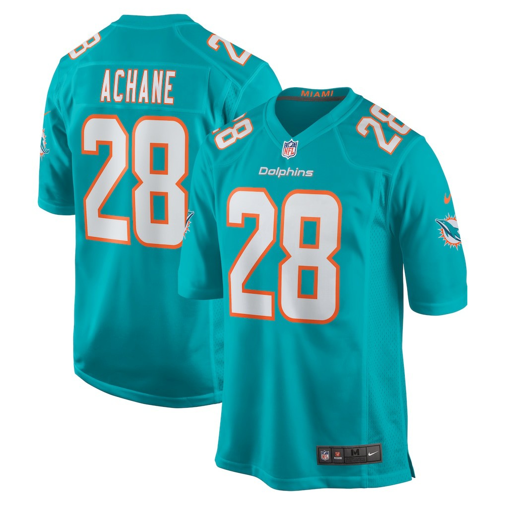 Devon Achane Miami Dolphins Player Game Jersey - Aqua Jerseys