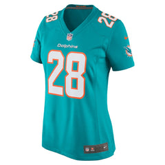 Devon Achane Miami Dolphins Women's Player Game Jersey - Aqua Jerseys