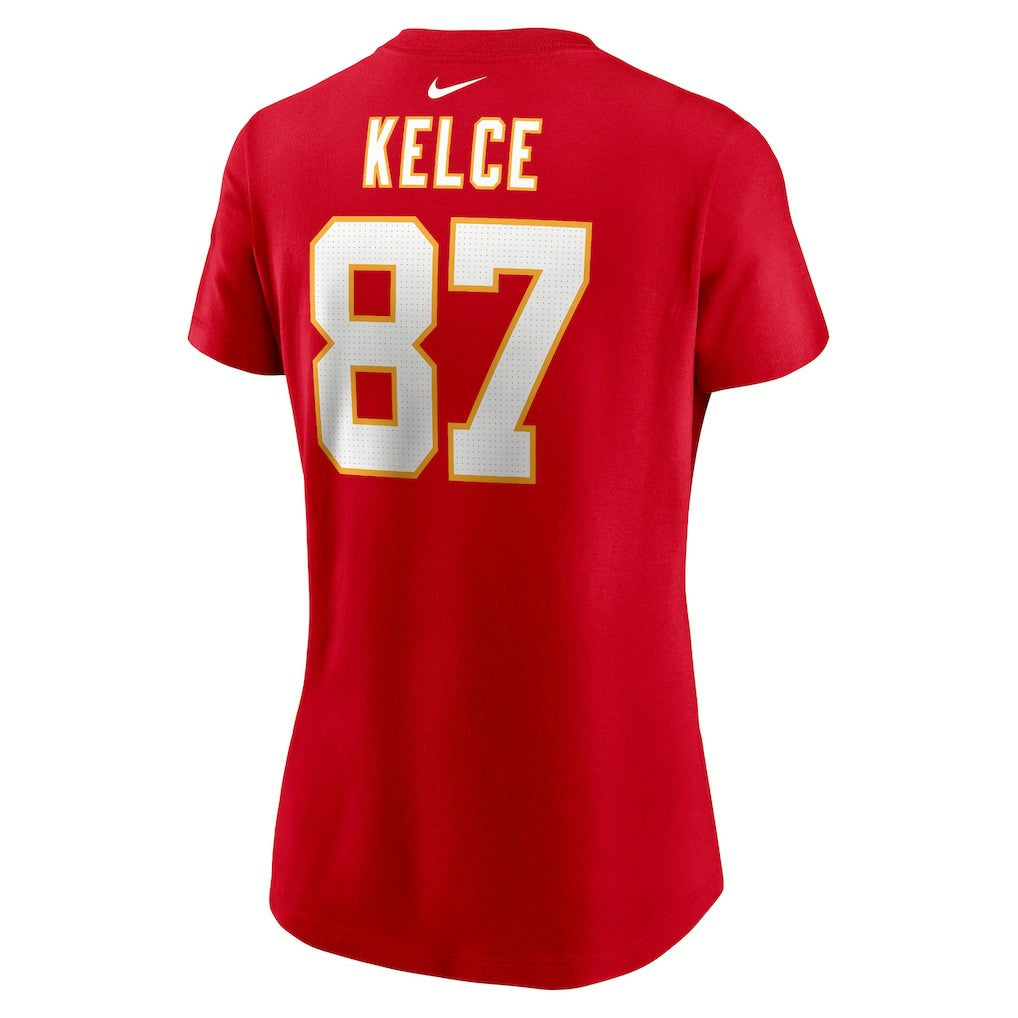 Travis Kelce Kansas City Chiefs Women's Player Name & Number T-Shirt - Red T-shirts