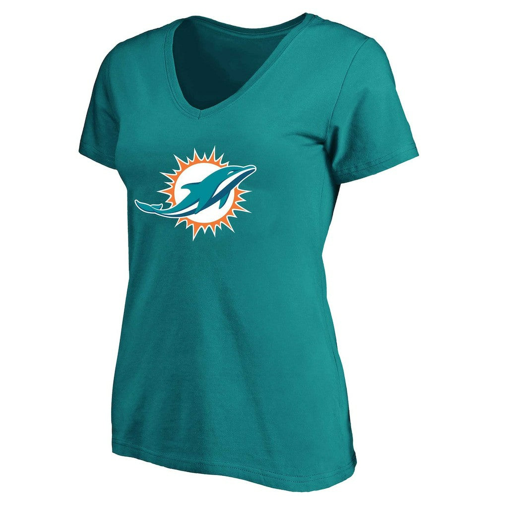 Tyreek Hill Miami Dolphins Women's Plus Size Fair Catch Name & Number Scoop Neck T-Shirt - Aqua T-shirts