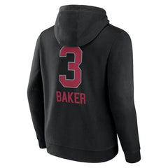 Budda Baker Arizona Cardinals Team Wordmark Player Name & Number Pullover Hoodie - Black Hoodies