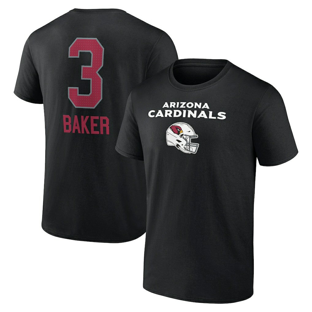Budda Baker Arizona Cardinals Team Wordmark Player Name & Number T-Shirt - Black T-shirts