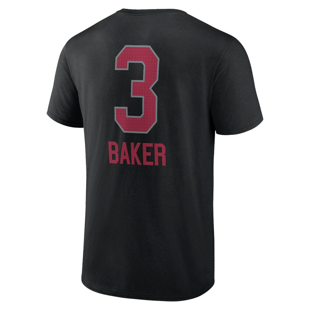Budda Baker Arizona Cardinals Team Wordmark Player Name & Number T-Shirt - Black T-shirts
