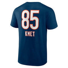 Cole Kmet Chicago Bears Team Wordmark Player Name & Number T-Shirt - Navy T-shirts