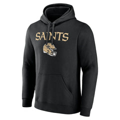 Chris Olave New Orleans Saints Team Wordmark Player Name & Number Pullover Hoodie - Black Hoodies