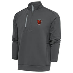 Cleveland Browns Antigua Generation Quarter-Zip Pullover Top - Pewter Pullover