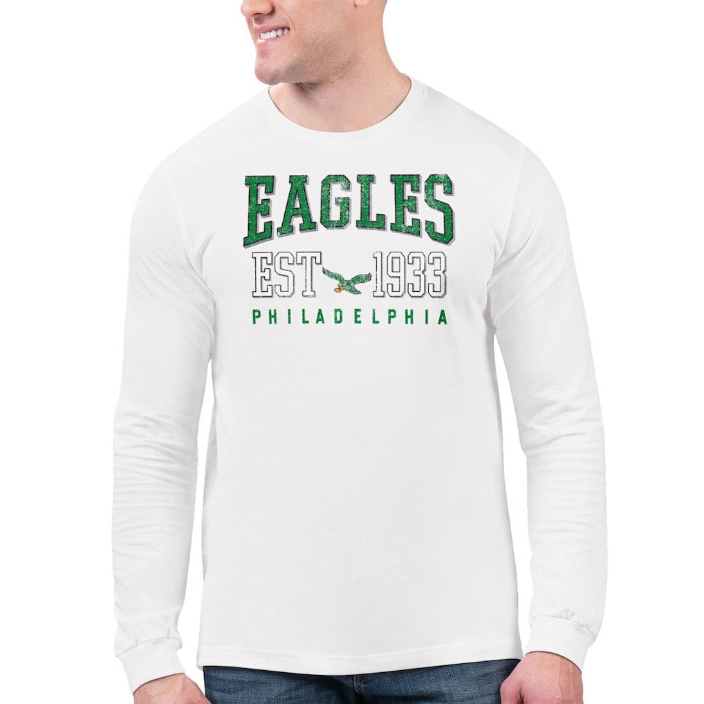Philadelphia Eagles Starter Retro Long Sleeve T-Shirt - White T-shirts