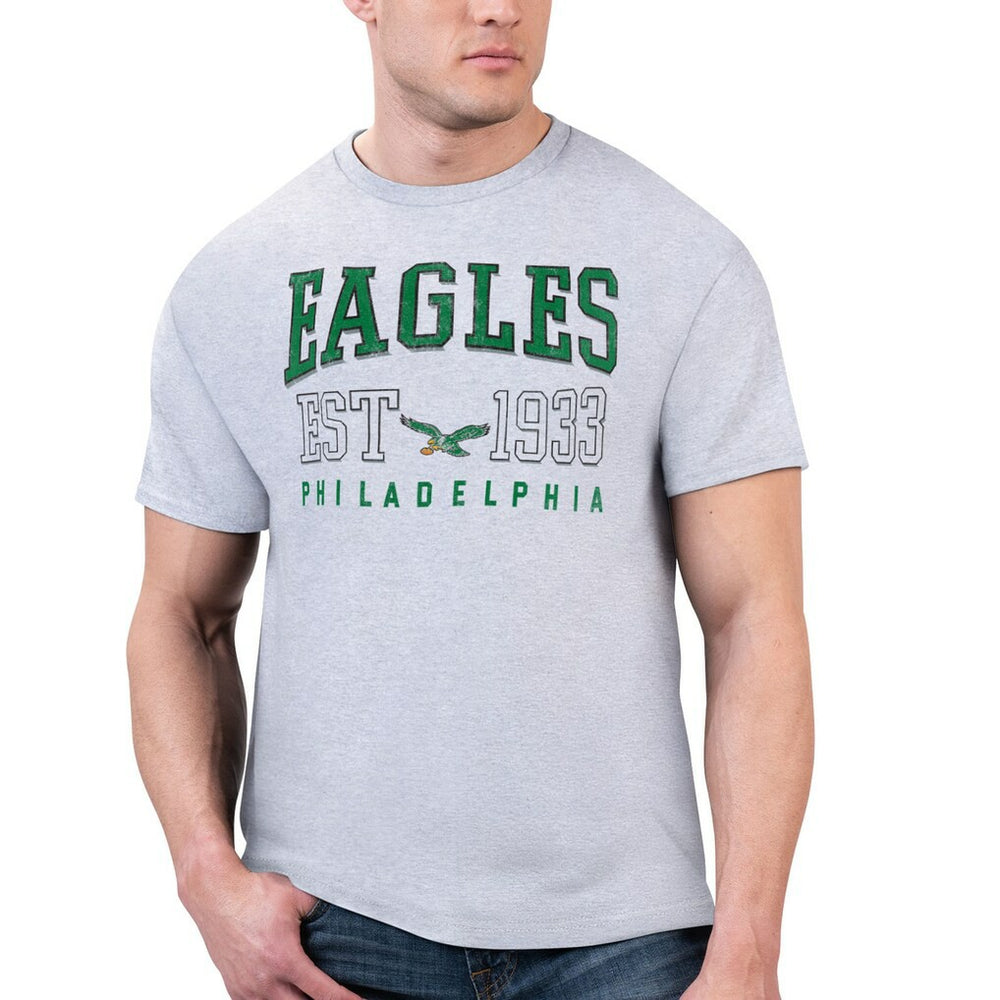 Philadelphia Eagles Starter Retro Team Graphic T-Shirt - Gray T-shirts