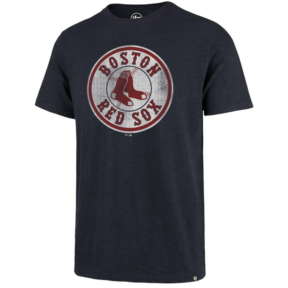 Boston Red Sox '47 Circle Logo Scrum T-Shirt - Navy T-shirts