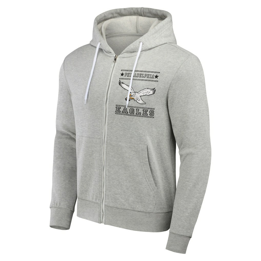 Philadelphia Eagles NFL x Darius Rucker Collection Full-Zip Hoodie - Gray Hoodies