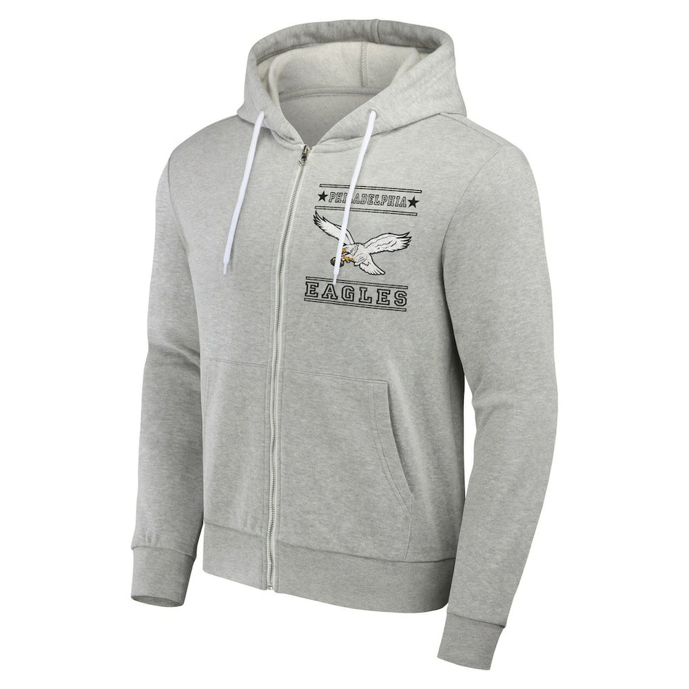 Philadelphia Eagles NFL x Darius Rucker Collection Full-Zip Hoodie - Gray Hoodies