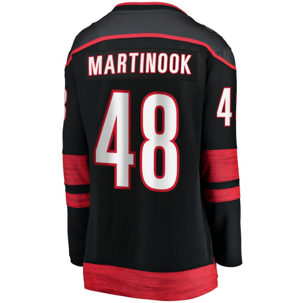 Jordan Martinook Carolina Hurricanes Fanatics Women's Home Breakaway Player Jersey - Black | US 200723242