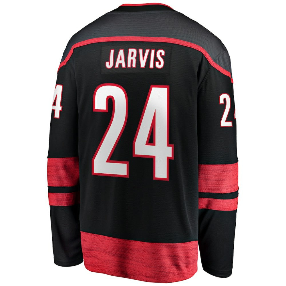 Seth Jarvis Carolina Hurricanes Fanatics Home Breakaway Jersey - Black | US 200723247