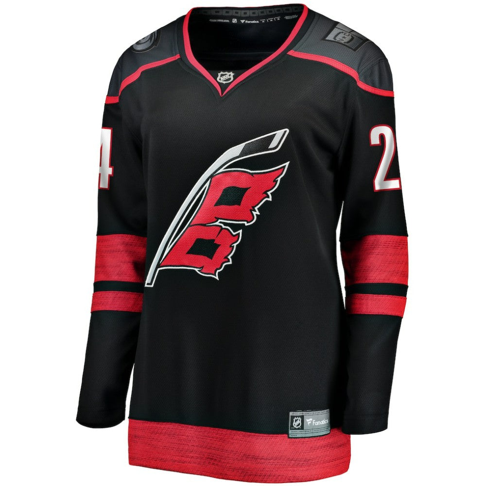 Seth Jarvis Carolina Hurricanes Fanatics Women's Home Breakaway Player Jersey - Black | US 200723248