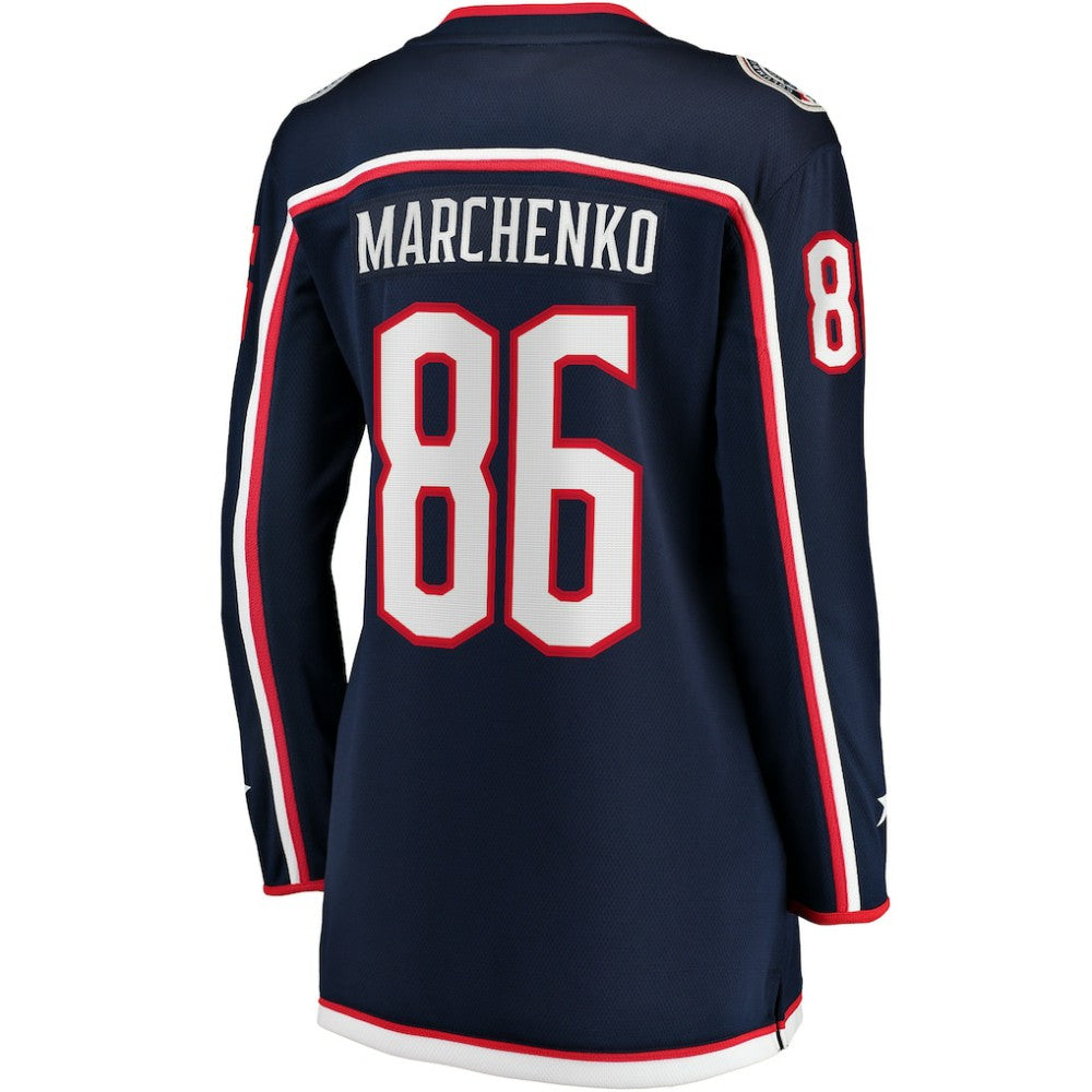 Kirill Marchenko Columbus Blue Jackets Fanatics Women's Home Breakaway Player Jersey - Navy | US 200723259