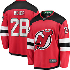 Timo Meier New Jersey Devils Fanatics Home Breakaway Jersey - Red | US 200723282