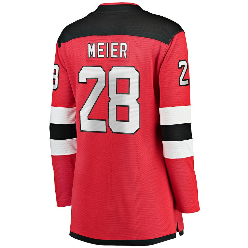 Timo Meier New Jersey Devils Fanatics Women's Home Breakaway Player Jersey - Red | US 200723283