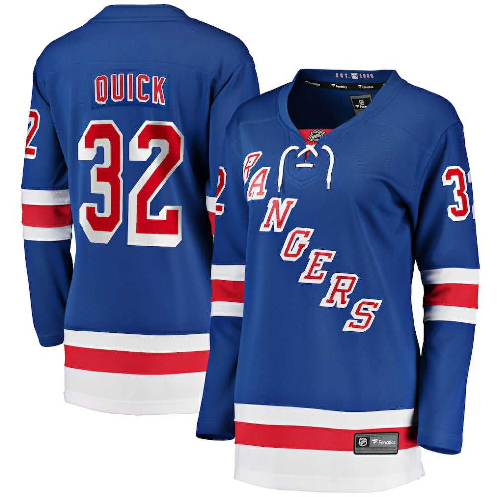 Jonathan Quick New York Rangers Fanatics Women's Home Breakaway Player Jersey - Blue | US 200723295