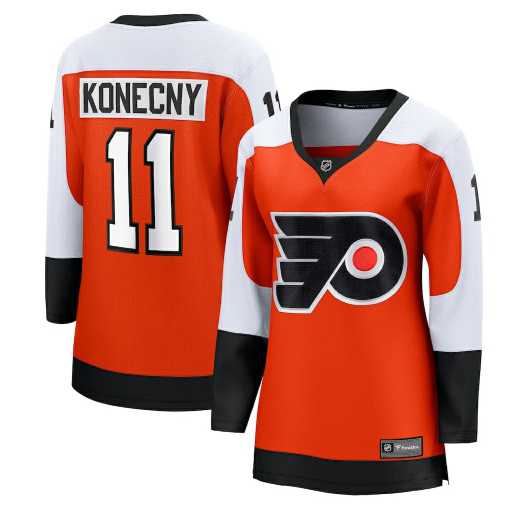 Travis Konecny Philadelphia Flyers Fanatics Women's Home Breakaway Player Jersey - Orange | US 200723316