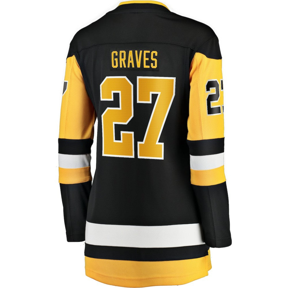 Ryan Graves Pittsburgh Penguins Fanatics Women's Home Breakaway Player Jersey - Black | US 200723340