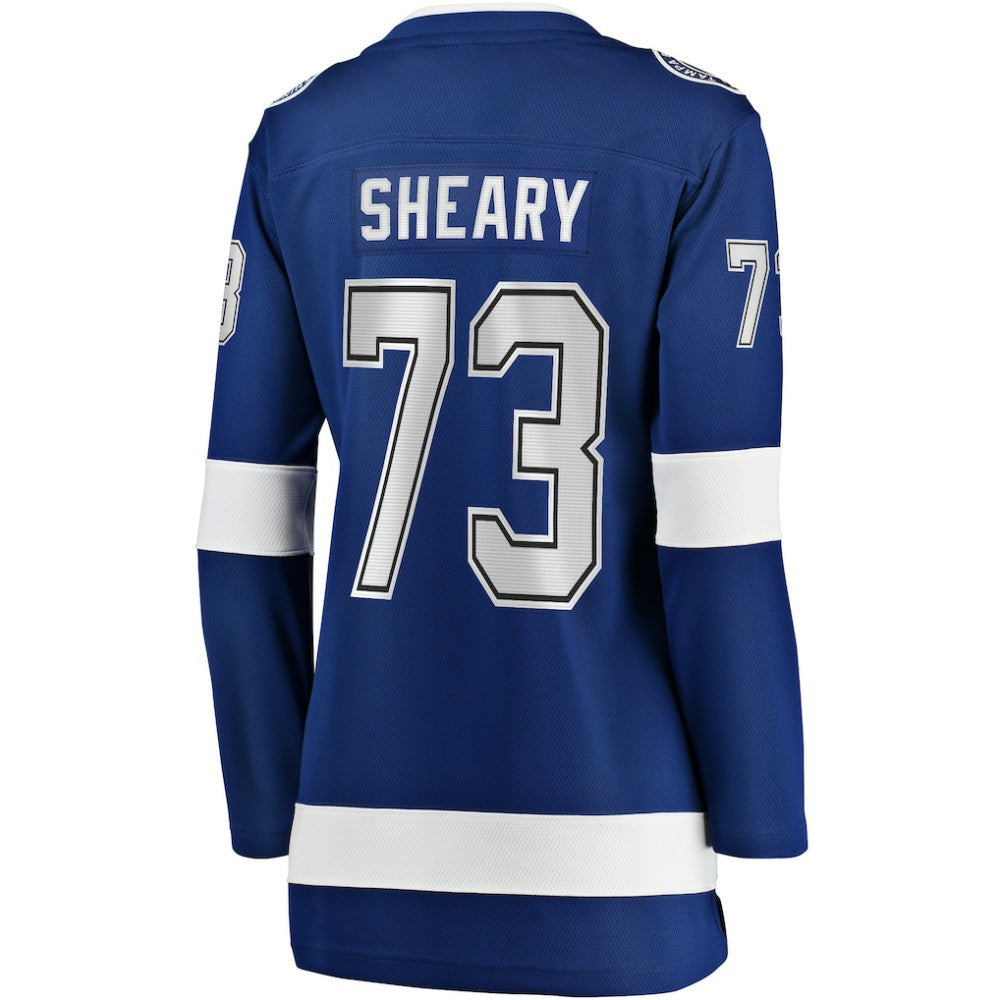Conor Sheary Tampa Bay Lightning Fanatics Women's Home Breakaway Player Jersey - Blue | US 200723355