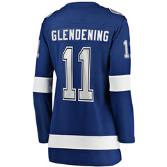 Luke Glendening Tampa Bay Lightning Fanatics Women's Home Breakaway Player Jersey - Blue | US 200723357