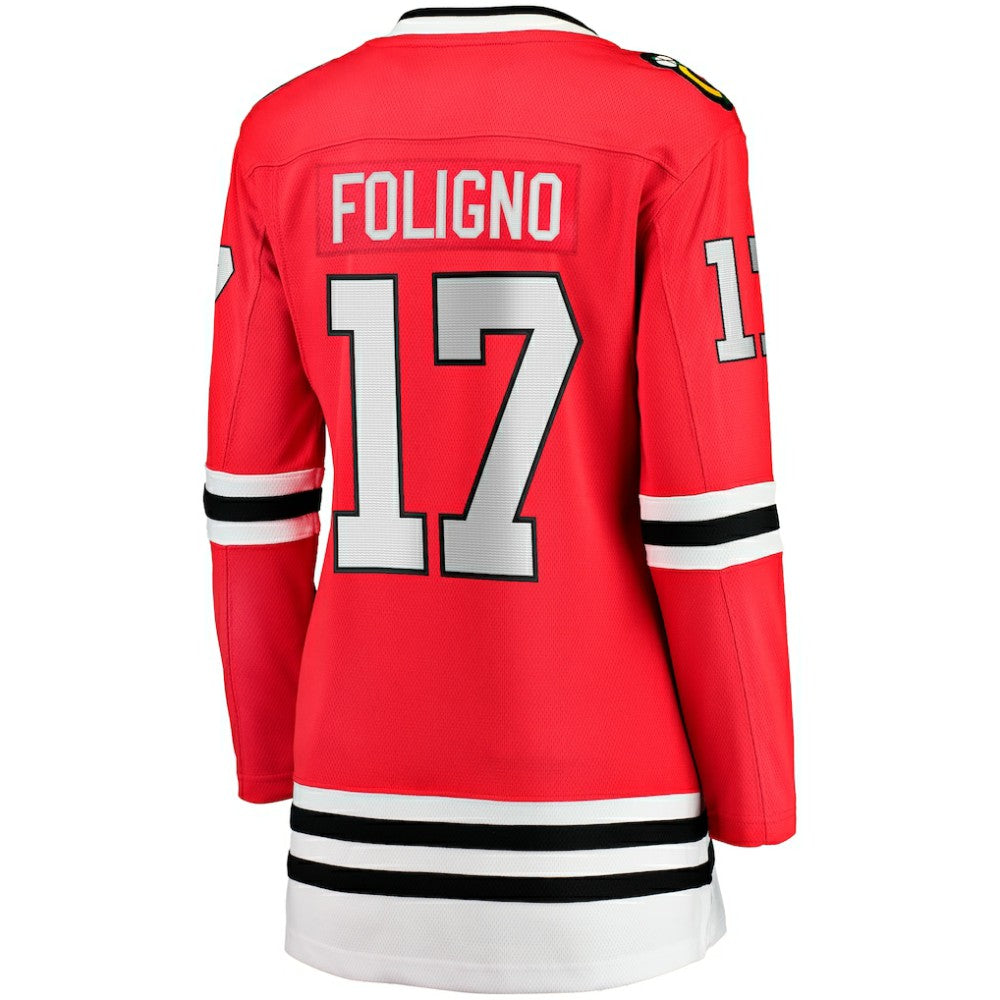 Nick Foligno Chicago Blackhawks Fanatics Women's Home Breakaway Player Jersey - Red | US 200723411