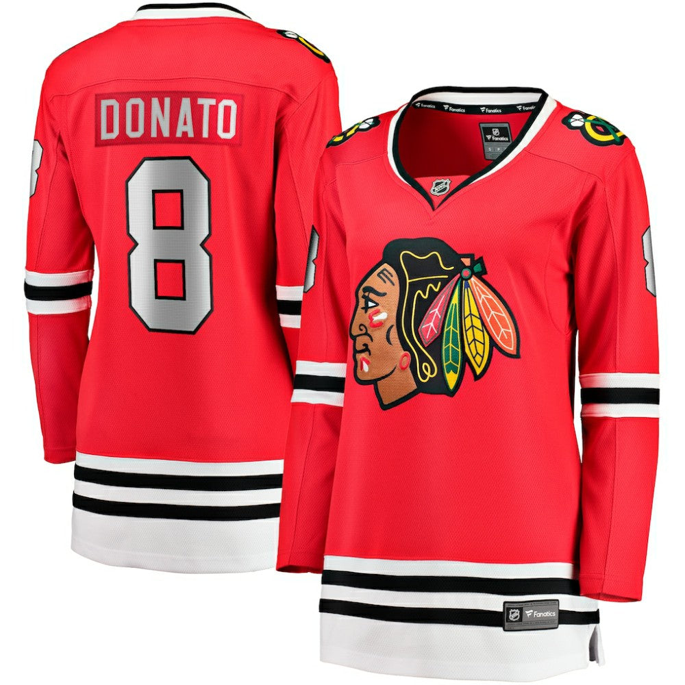 Ryan Donato Chicago Blackhawks Fanatics Women's Home Breakaway Player Jersey - Red | US 200723413