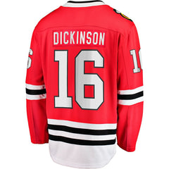 Jason Dickinson Chicago Blackhawks Fanatics Home Breakaway Jersey - Red | US 200723423