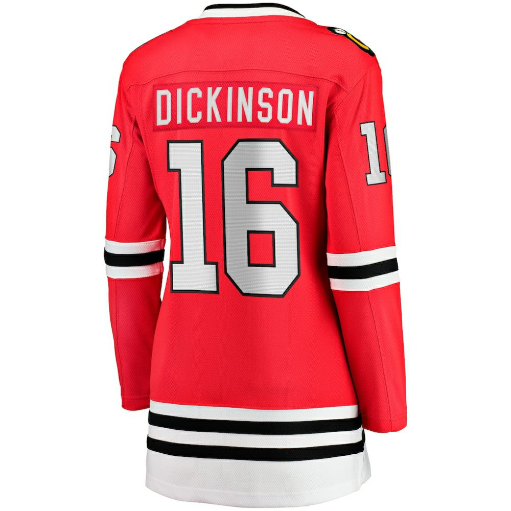 Jason Dickinson Chicago Blackhawks Fanatics Women's Home Breakaway Player Jersey - Red | US 200723424