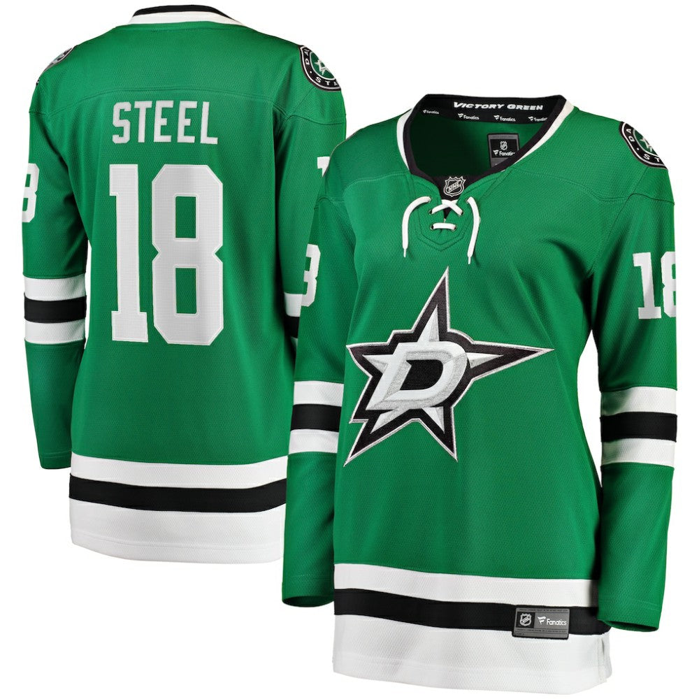 Sam Steel Dallas Stars Fanatics Women's Home Breakaway Player Jersey - Kelly Green | US 200723440