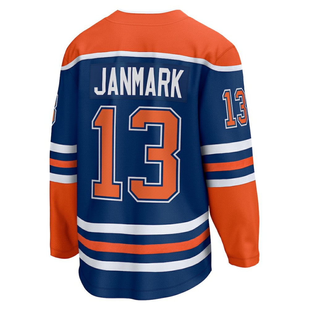 Mattias Janmark Edmonton Oilers Fanatics Home Breakaway Jersey - Royal | US 200723445