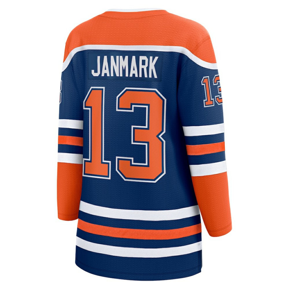 Mattias Janmark Edmonton Oilers Fanatics Women's Home Breakaway Player Jersey - Royal | US 200723446