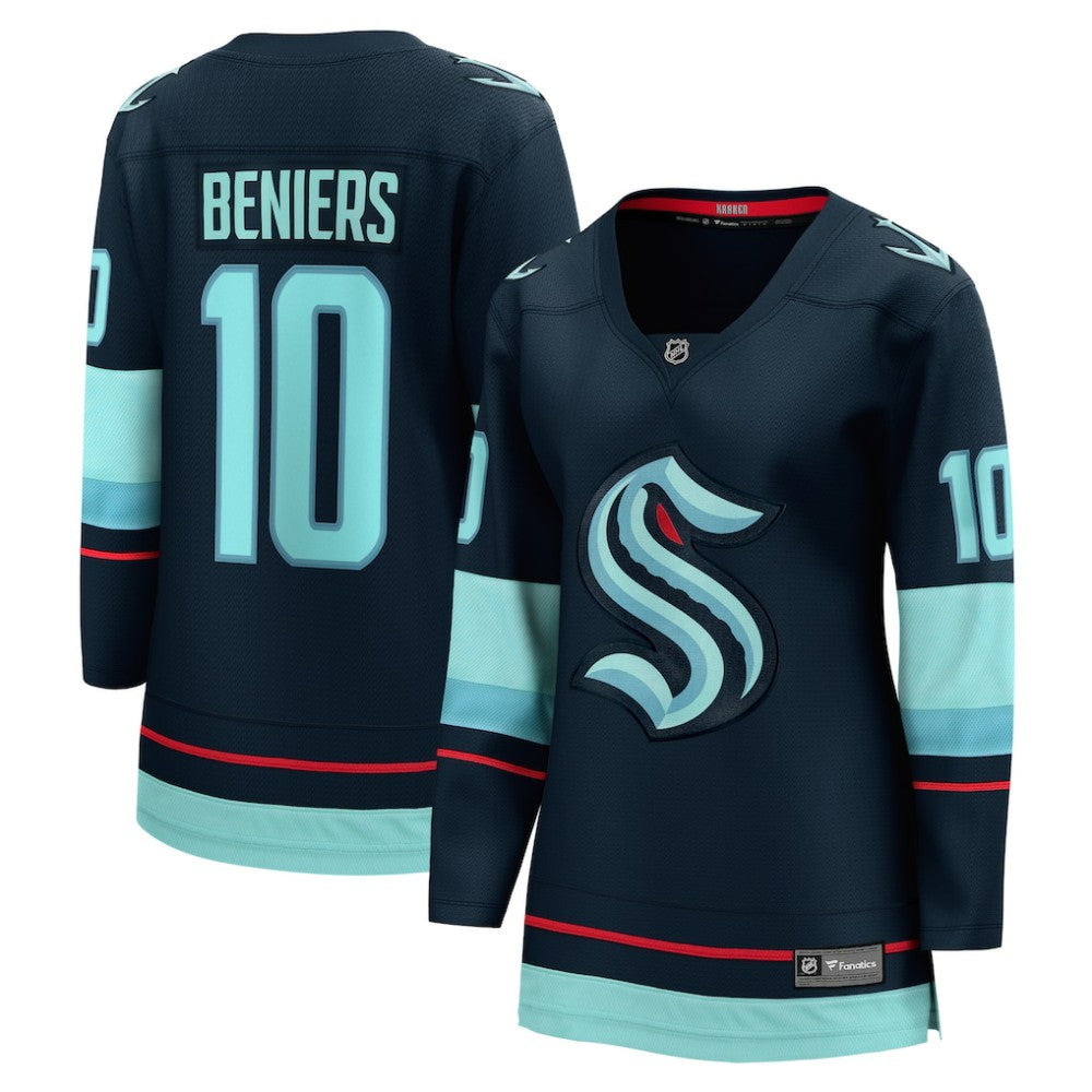 Matty Beniers Seattle Kraken Fanatics Women's Home Breakaway Player Jersey - Deep Sea Blue | US 200723497