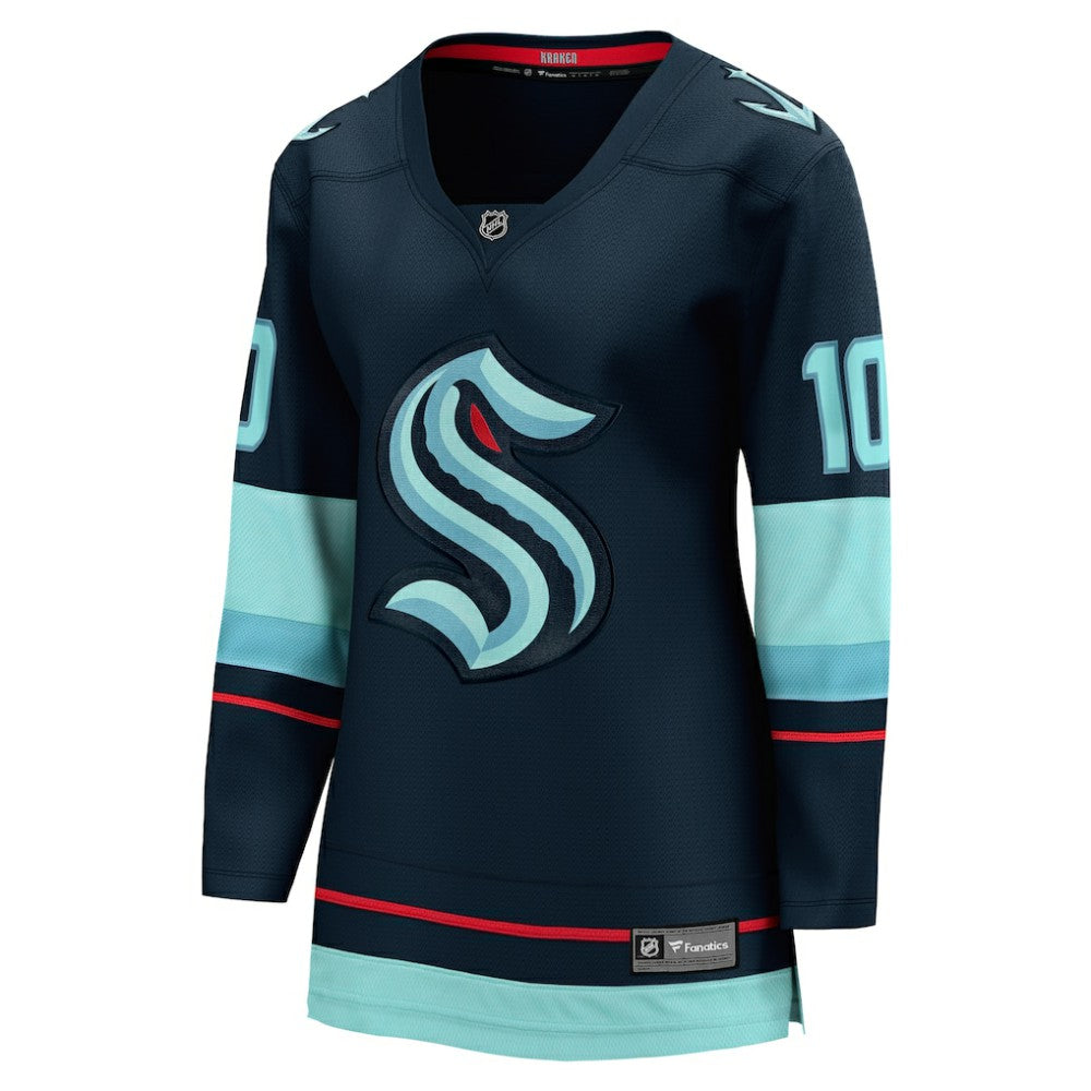 Matty Beniers Seattle Kraken Fanatics Women's Home Breakaway Player Jersey - Deep Sea Blue | US 200723497