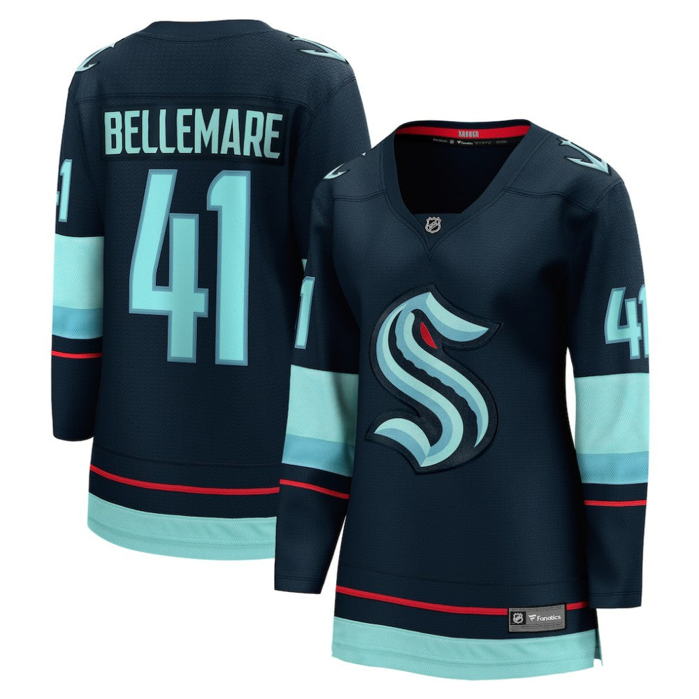 Pierre-Edouard Bellemare Seattle Kraken Fanatics Women's Home Breakaway Player Jersey - Deep Sea Blue | US 200723499