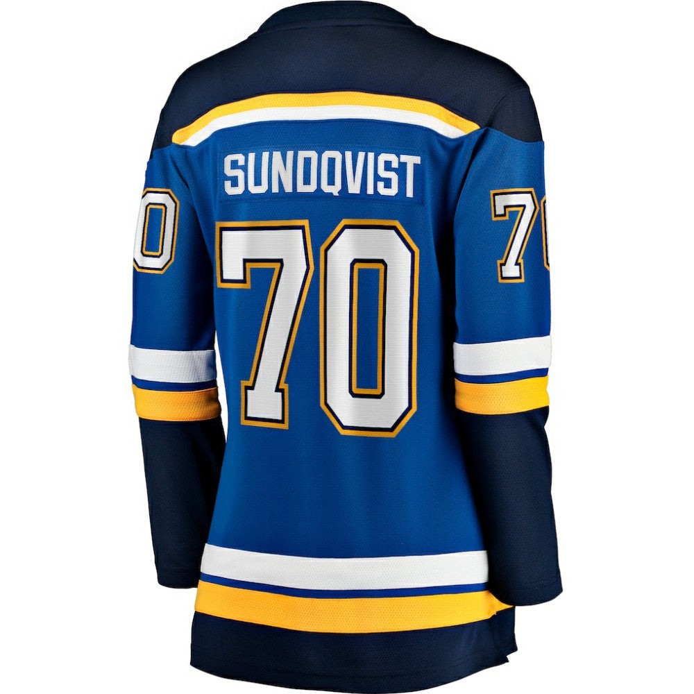 Oskar Sundqvist St. Louis Blues Fanatics Women's Home Breakaway Player Jersey - Blue | US 200723506