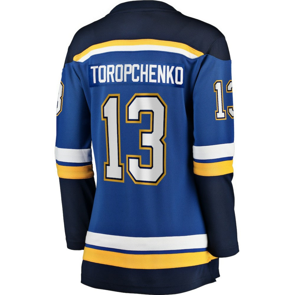 Alexey Toropchenko St. Louis Blues Fanatics Women's Home Breakaway Player Jersey - Blue | US 200723512