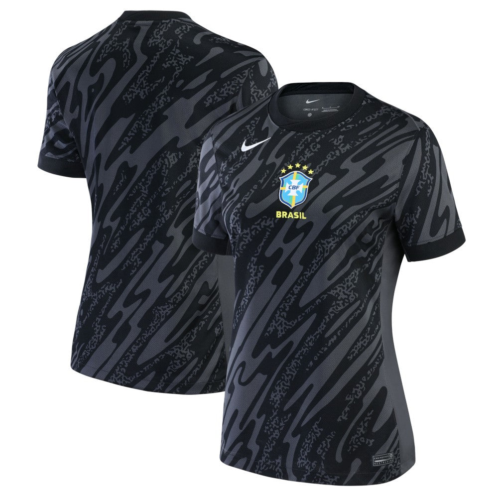 Brazil National Team Women's 2024 Goalkeeper Replica Stadium Jersey Anthracite - Nike discount